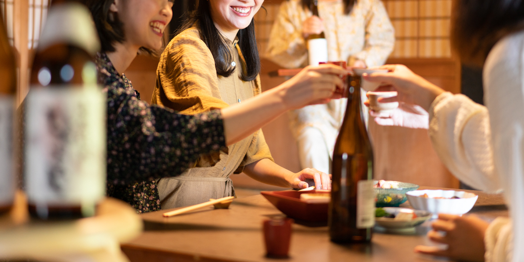 芋焼酎で乾杯